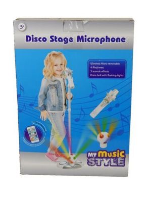Kinder Disco Standmikrofon Karaoke Anlage Kinder Mikrofonstativ Soundeffekte