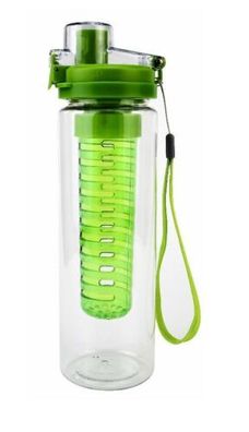 Trinkflasche mit Aromaeinsatz, grün Sportflasche Getränkeflasche Fitness-Shaker