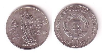 DDR Gedenk Münze 10 Mark 40. Jahre Kriegsende 1985 (110431)