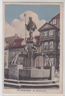 66069 Ak Hildesheim der Katzenbrunnen 1913
