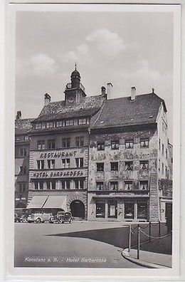 64793 Ak Konstanz am Bodensee Hotel Barbarossa um 1940
