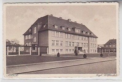 57743 Ak Militsch evangelische Volksschule 1930