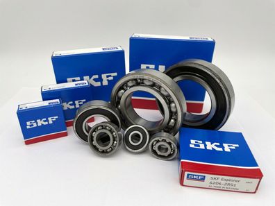 SKF Kugellager 6200 6201 6202 6203 6204 6205 6206 6207 6208 6210 2RS offen