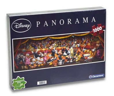 Clementoni 98931 - Disney - Klassik Panorama Puzzle (1000 Teile) Orchester Micky