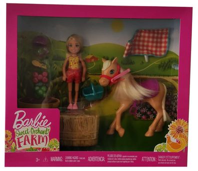 Mattel Barbie GFF50 - Chelsea und Pony Spielset Spaß auf dem Bauernhof