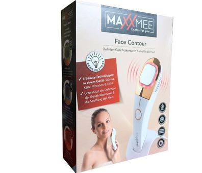 LED Gesichtsmassagegerät Face Maxxmee Wärme Kälte Vibration Lichttherapie NEU