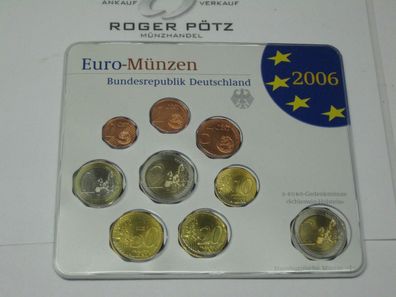 5,88 Euro 2006 KMS Kursmünzensatz Prägestätte J Hamburg stempelglanz bitte lesen