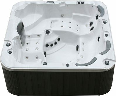 XXXL Luxus SPA LED Whirlpool SET 230x230cm Farblicht + Outdoor + Indoor Pool 6 Pers.
