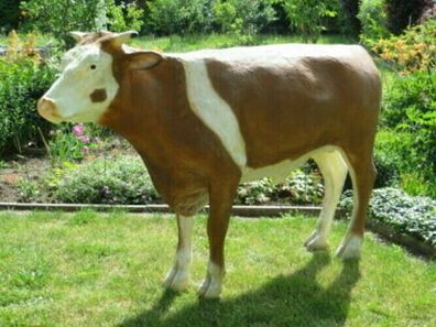XXL Rind lebensgross ca. 210cm Premium Gartendeko lebensecht Garten-Deko-Figur
