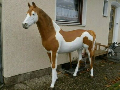 XXL Pferd lebensgross Premium-Gartendeko ca.220cm Gartendekoration Deko Figur