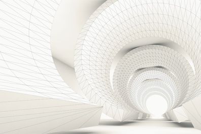 Muralo Selbstklebende Fototapeten XXL Optisch Futuristischer Tunnel 3D 2182