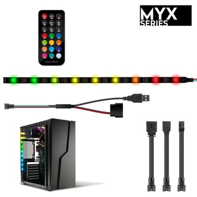 Speedlink MYX LED PC Kit Stripe Leiste Beleuchtung Gaming PC Gehäuse Tower Case