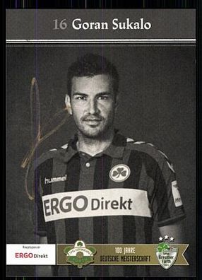 Goran Sukalo SpVgg Greuther Fürth 2014-15 Original Signiert + A 85205