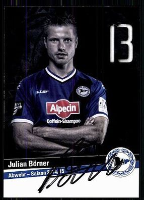 Julian Börner Arm. Bielefeld 2014-15 Original Signiert + A 85180