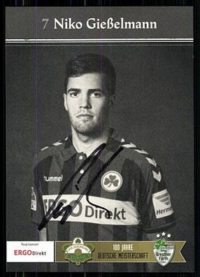 Niko Gießelmann SpVgg Greuther Fürth 2014-15 Original Signiert + A 85199