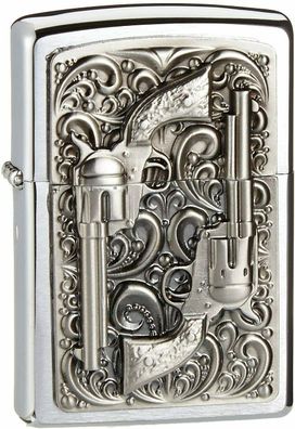 ZIPPO Feuerzeug 2001654 Revolver Emblem