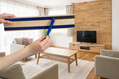 3D Holz Wandverkleidung Buche Living 400 selbstklebend I 1m² Wandpaneele Holzwand