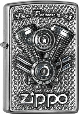 ZIPPO Feuerzeug 2005714 V Motor Emblem