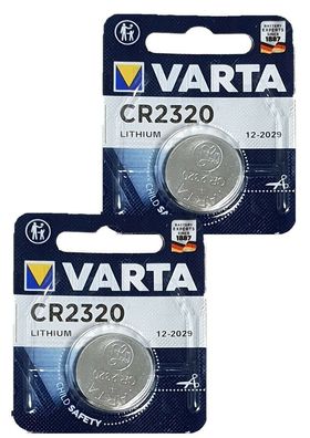 2 x VARTA CR2320 Lithium 3 Volt Knopfzelle 3V CR 2320