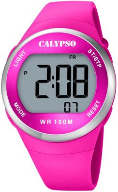 Calypso digitale Damenuhr | Gehäuse Ø 38 > 10 bar | pink K5786/5