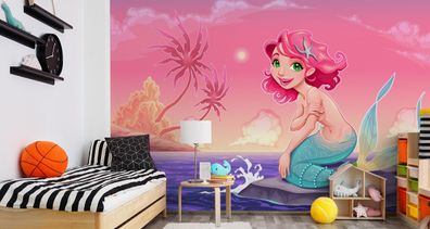 Muralo VLIES Fototapeten XXL Kinderzimmer Sirene Ozean 1235