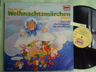 LP Europa Das bunte Weihnachtsmärchen Album Frau Holle Schneekönigin Tannenbaum