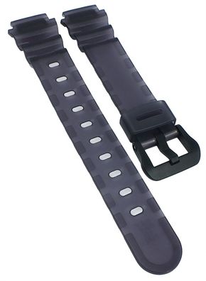 Casio Collection Uhrenarmband schwarz transparent Resin LWS-1100H-8AV