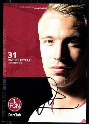 Ondrej Petrak 1 FC Nürnberg 2014-15 Original Signiert + A 85448