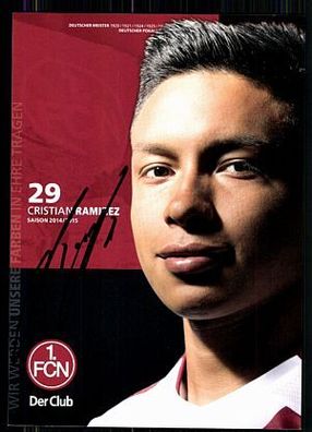 Christian Ramierez 1 FC Nürnberg 2014-15 Original Signiert + A 85449