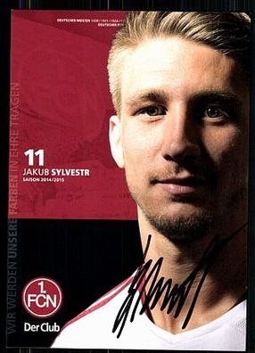 Jakub Sylvestr 1 FC Nürnberg 2014-15 Original Signiert + A 85462