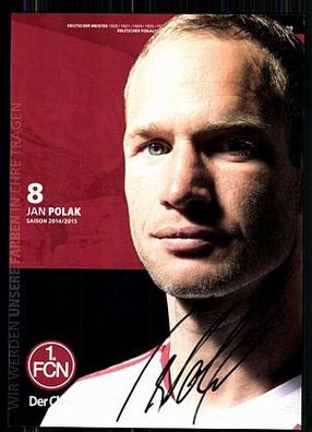 Jan Polak 1 FC Nürnberg 2014-15 Original Signiert + A 85465