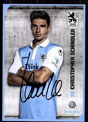 Christopher Schindler TSV 1860 München 2014-15 Original Signiert + A 85502
