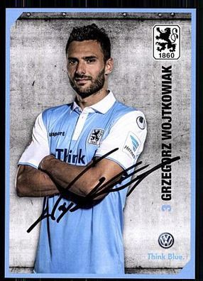 Grzegorz Wojtkowiak TSV 1860 München 2014-15 Original Signiert + A 85519