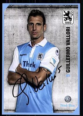 Guillermo Vallori TSV 1860 München 2014-15 Original Signiert + A 85517