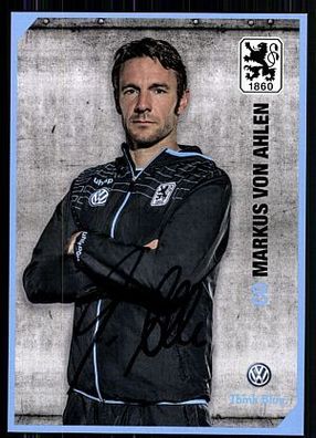 Markus von Ahlen TSV 1860 München 2014-15 Original Signiert+ A 85524