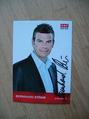 ORF Fernsehmoderator Bernhard Stöhr - handsigniertes Autogramm!!!