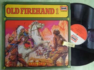LP Europa E2088 E2089 Old Firehand Karl May Steffens Folken Hörspiel Vinyl