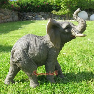 Elefant Safari Elephant Rüsseltier Figur Skulptur Dekoration Tier neu