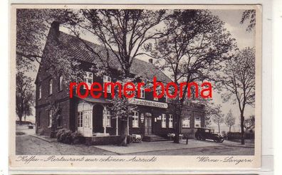01232 Ak Werne-Langern Kaffee-Restaurant zur schönen Aussicht um 1930