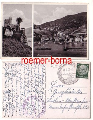 04916 Mehrbild Ak Assmannshausen und Burg Rheinstein 1938