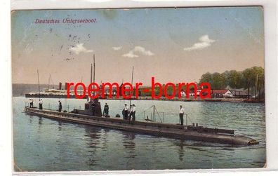 07046 Ak Deutsches Unterseeboot 1913