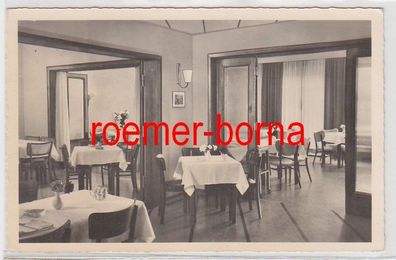 11553 Ak Emmerich am Rhein Hotel Zimmermann Speisesaal um 1940