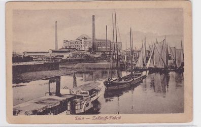 14674 Ak Tilsit Sowetsk (Kaliningrad) Zellstoff Fabrik um 1920