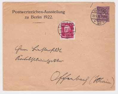23427 DR Ganzsachen Umschlag PU71/ C1 Berlin Postwertzeichen Ausstellung 1922
