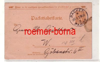 24896 Privatpost Berliner Packetfahrtkarte 29.3.1900