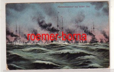 26474 Ak Flottenmanöver auf hoher See um 1915