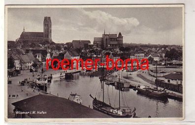35643 Ak Wismar in Mecklenburg Hafen 1936