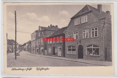36277 Ak Oldenburg in Holstein Schulstrasse mit Geschäften 1945