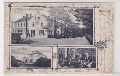 40963 Mehrbild Ak Bredeney Restaurant zur Waldecke 1909