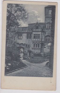 44313 AK Birstein - Schloß mit Höfchen, Innenhof Idylle um 1910